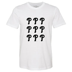Philadelphia Phillies Tiny Turnip Women's Logo Grid T-Shirt - MLB T-shirts