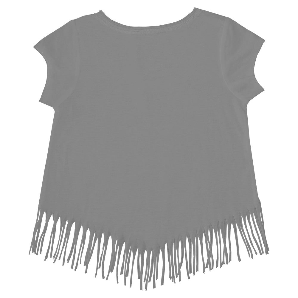 Minnesota Twins Tiny Turnip Girls Youth Logo Grid Fringe T-Shirt - MLB T-shirts