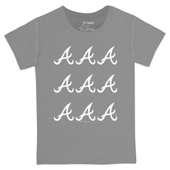 Atlanta Braves Tiny Turnip Youth Logo Grid  T-Shirt - MLB T-shirts