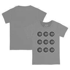 Chicago Cubs Tiny Turnip Youth Logo Grid  T-Shirt - MLB T-shirts