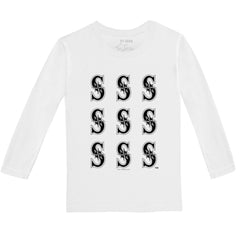 Seattle Mariners Tiny Turnip Youth Logo Grid Long Sleeve T-Shirt - MLB T-shirts