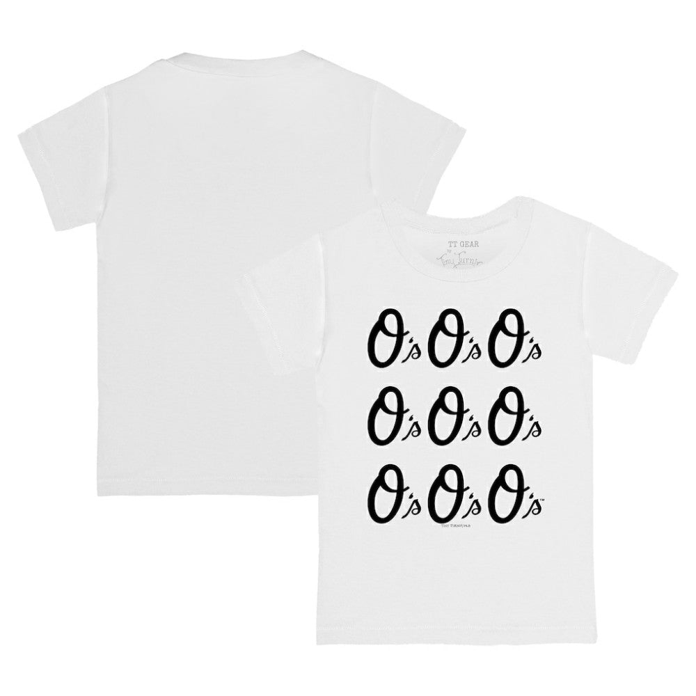 Baltimore Orioles Tiny Turnip Youth Logo Grid T-Shirt - MLB T-shirts
