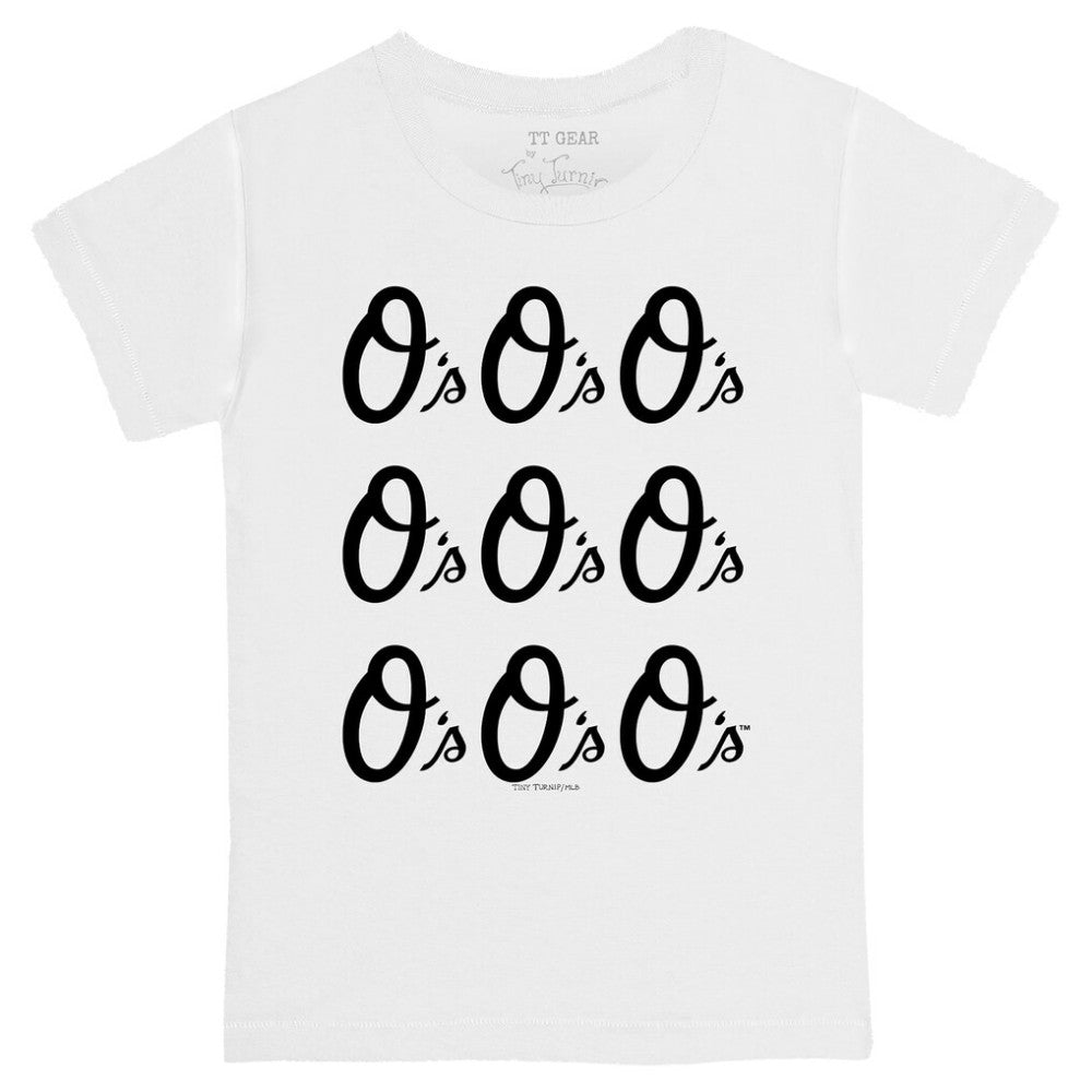Baltimore Orioles Tiny Turnip Youth Logo Grid T-Shirt - MLB T-shirts