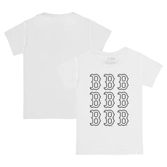 Boston Red Sox Tiny Turnip Youth Logo Grid T-Shirt - MLB T-shirts
