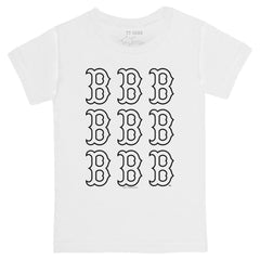 Boston Red Sox Tiny Turnip Youth Logo Grid T-Shirt - MLB T-shirts