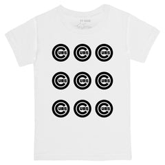 Chicago Cubs Tiny Turnip Youth Logo Grid T-Shirt - MLB T-shirts