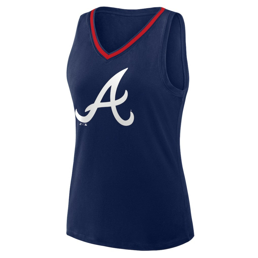 Atlanta Braves Women's Plus Sized Stellar Win V-Neck Tank Top - MLB Tanks