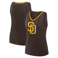 San Diego Padres Women's Plus Sized Stellar Win V-Neck Tank Top - MLB Tanks
