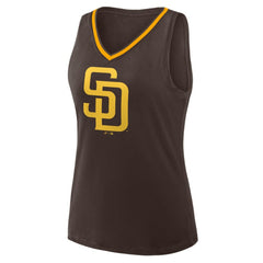 San Diego Padres Women's Plus Sized Stellar Win V-Neck Tank Top - MLB Tanks
