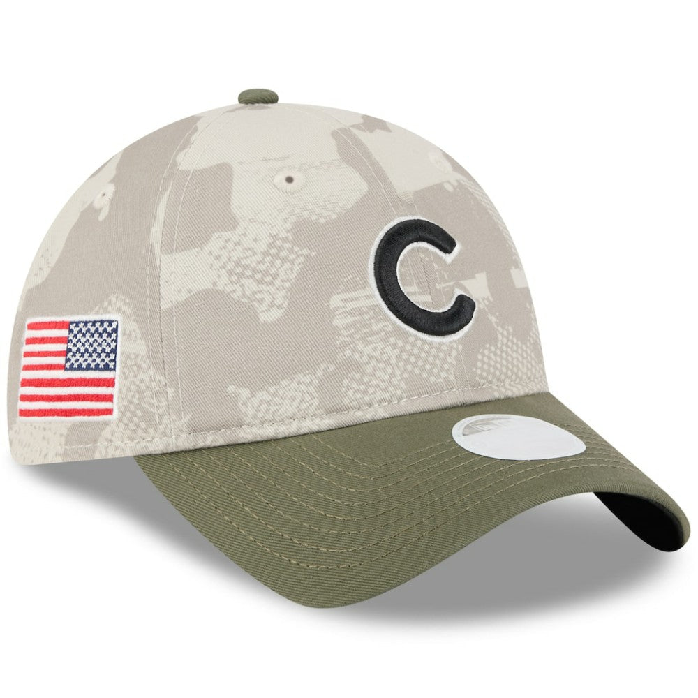 Chicago Cubs New Era Women's 2025 Armed Forces Day 9TWENTY Adjustable Hat - MLB Hats