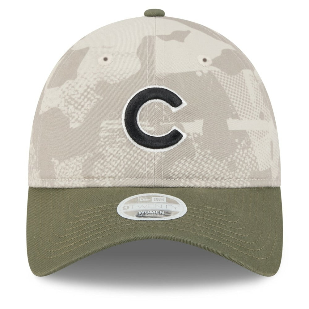 Chicago Cubs New Era Women's 2025 Armed Forces Day 9TWENTY Adjustable Hat - MLB Hats