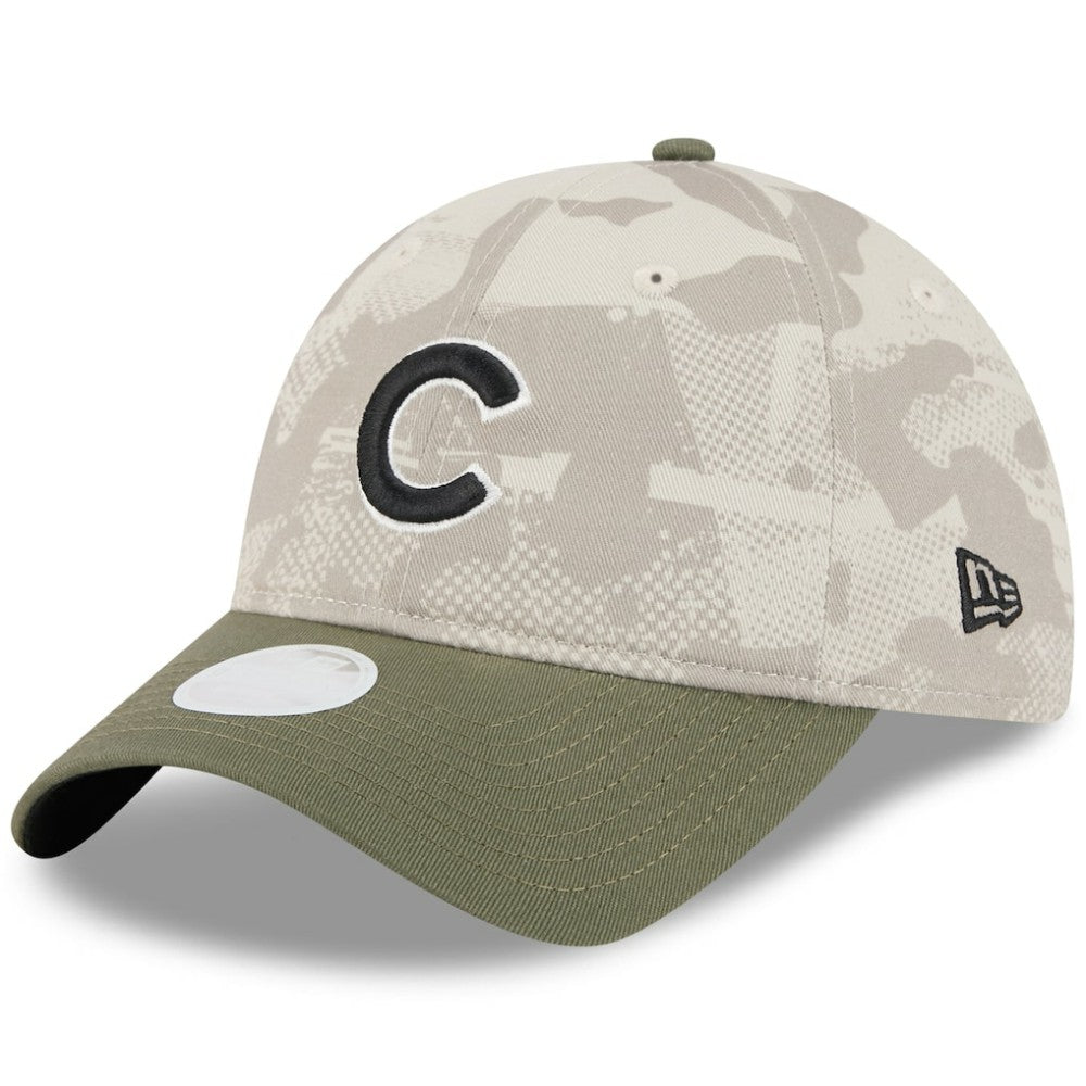 Chicago Cubs New Era Women's 2025 Armed Forces Day 9TWENTY Adjustable Hat - MLB Hats