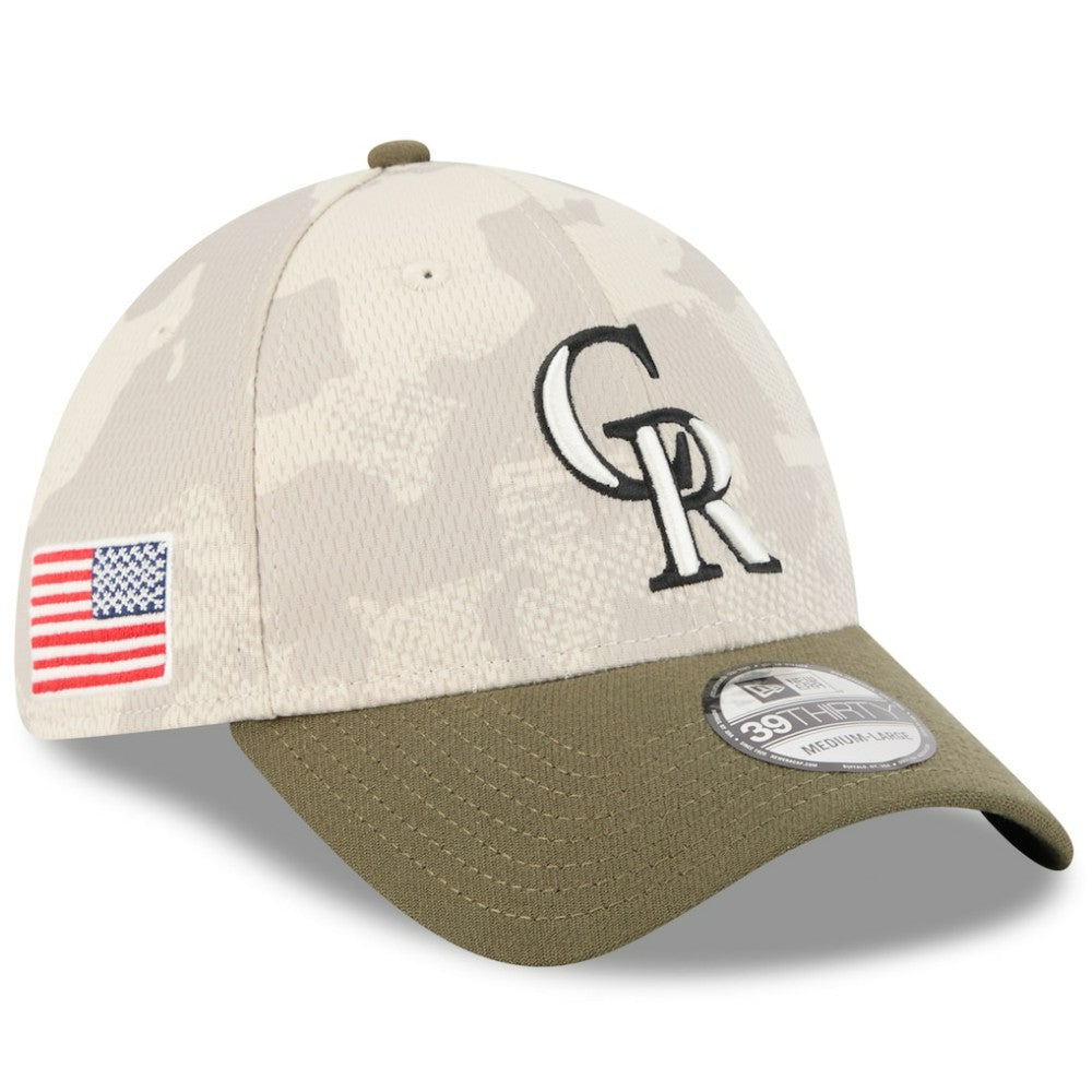 Colorado Rockies New Era 2025 Armed Forces Day 39THIRTY Flex Hat - MLB Hats