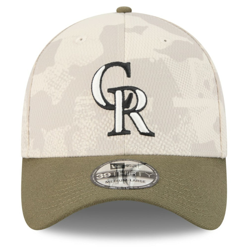 Colorado Rockies New Era 2025 Armed Forces Day 39THIRTY Flex Hat - MLB Hats