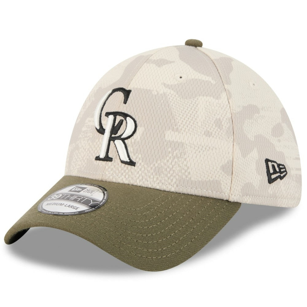 Colorado Rockies New Era 2025 Armed Forces Day 39THIRTY Flex Hat - MLB Hats