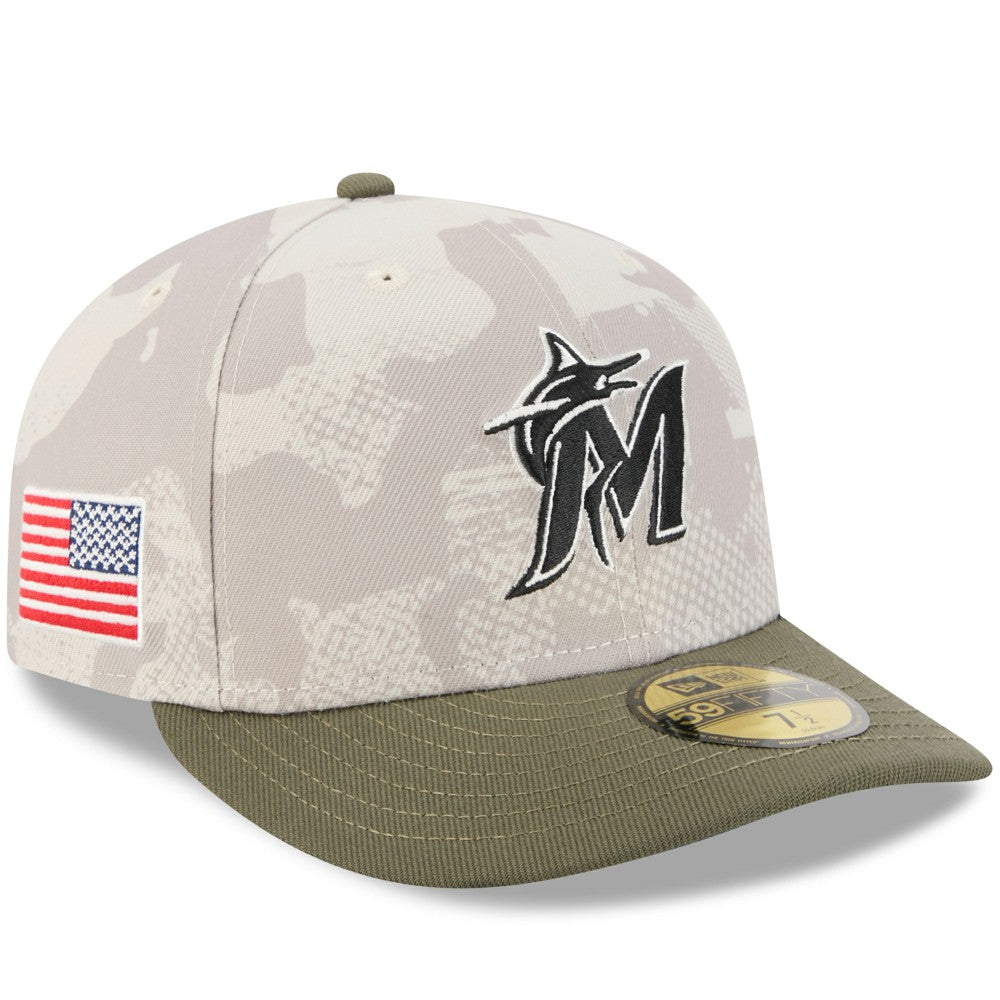 Miami Marlins New Era 2025 Armed Forces Day 59FIFTY Fitted Hat - MLB Hats