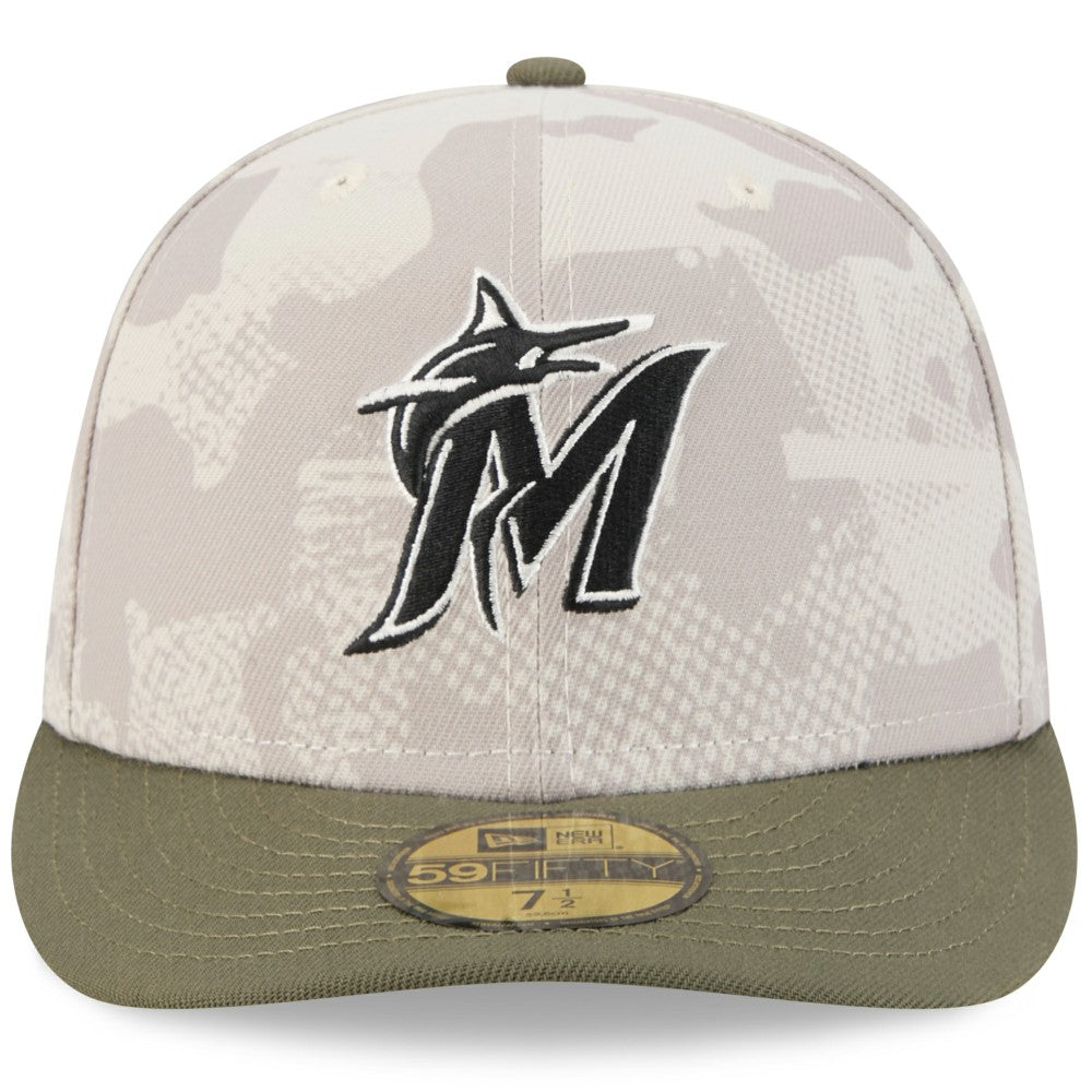 Miami Marlins New Era 2025 Armed Forces Day 59FIFTY Fitted Hat - MLB Hats