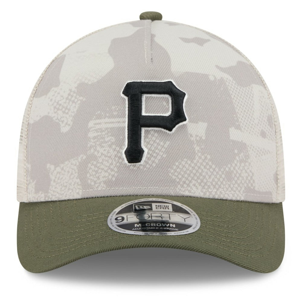 Pittsburgh Pirates New Era 2025 Armed Forces Day 9FORTY M-Crown A-Frame Adjustable Hat - MLB Hats