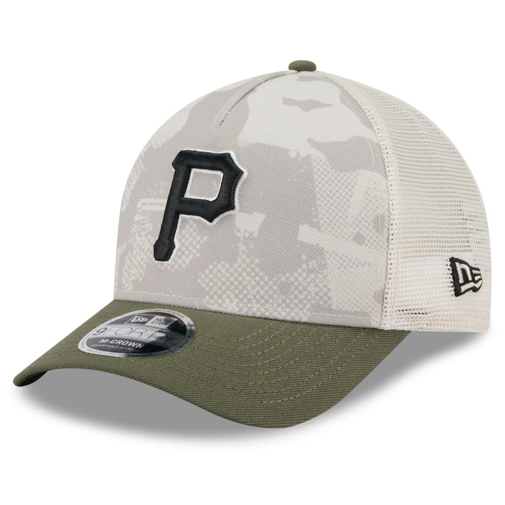 Pittsburgh Pirates New Era 2025 Armed Forces Day 9FORTY M-Crown A-Frame Adjustable Hat - MLB Hats