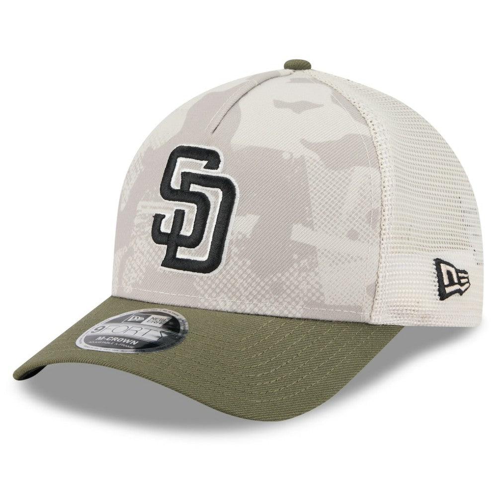 San Diego Padres New Era 2025 Armed Forces Day 9FORTY M-Crown A-Frame Adjustable Hat - MLB Hats