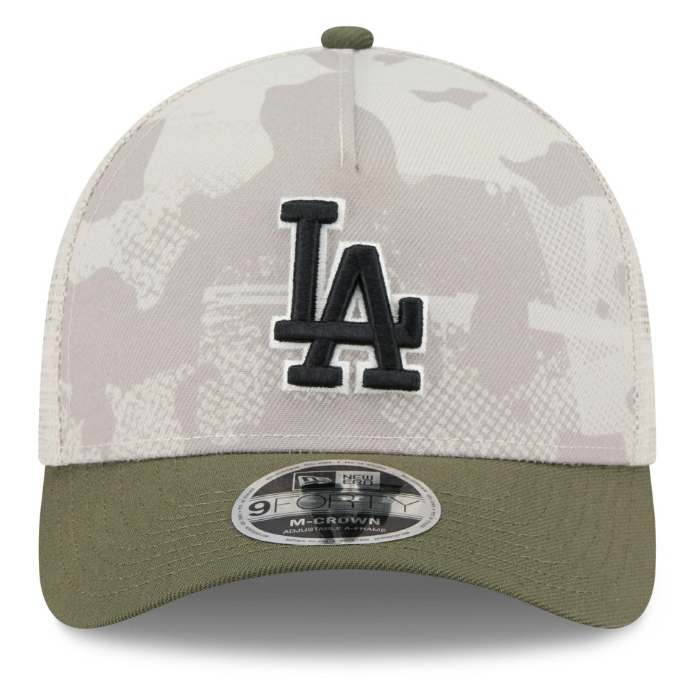 Los Angeles Dodgers New Era 2025 Armed Forces Day 9FORTY M-Crown A-Frame Adjustable Hat - MLB Hats