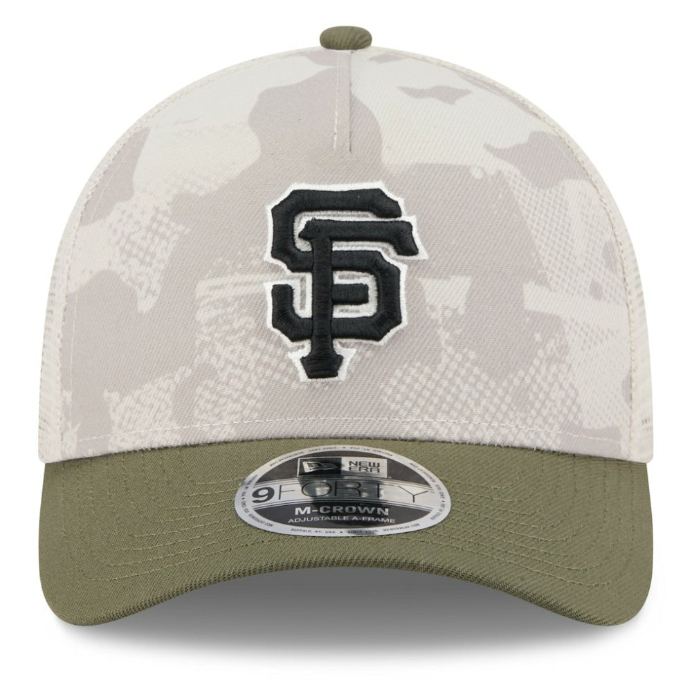 San Francisco Giants New Era 2025 Armed Forces Day 9FORTY M-Crown A-Frame Adjustable Hat - MLB Hats