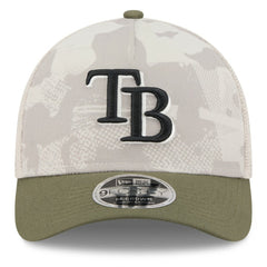 Tampa Bay Rays New Era 2025 Armed Forces Day 9FORTY M-Crown A-Frame Adjustable Hat - MLB Hats