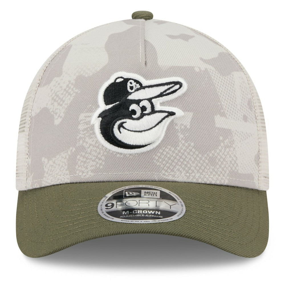 Baltimore Orioles New Era 2025 Armed Forces Day 9FORTY M-Crown A-Frame Adjustable Hat - MLB Hats