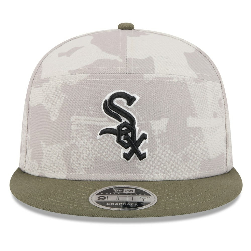 Chicago White Sox New Era 2025 Armed Forces Day Split Panel 9FIFTY Snapback Hat - MLB Hats