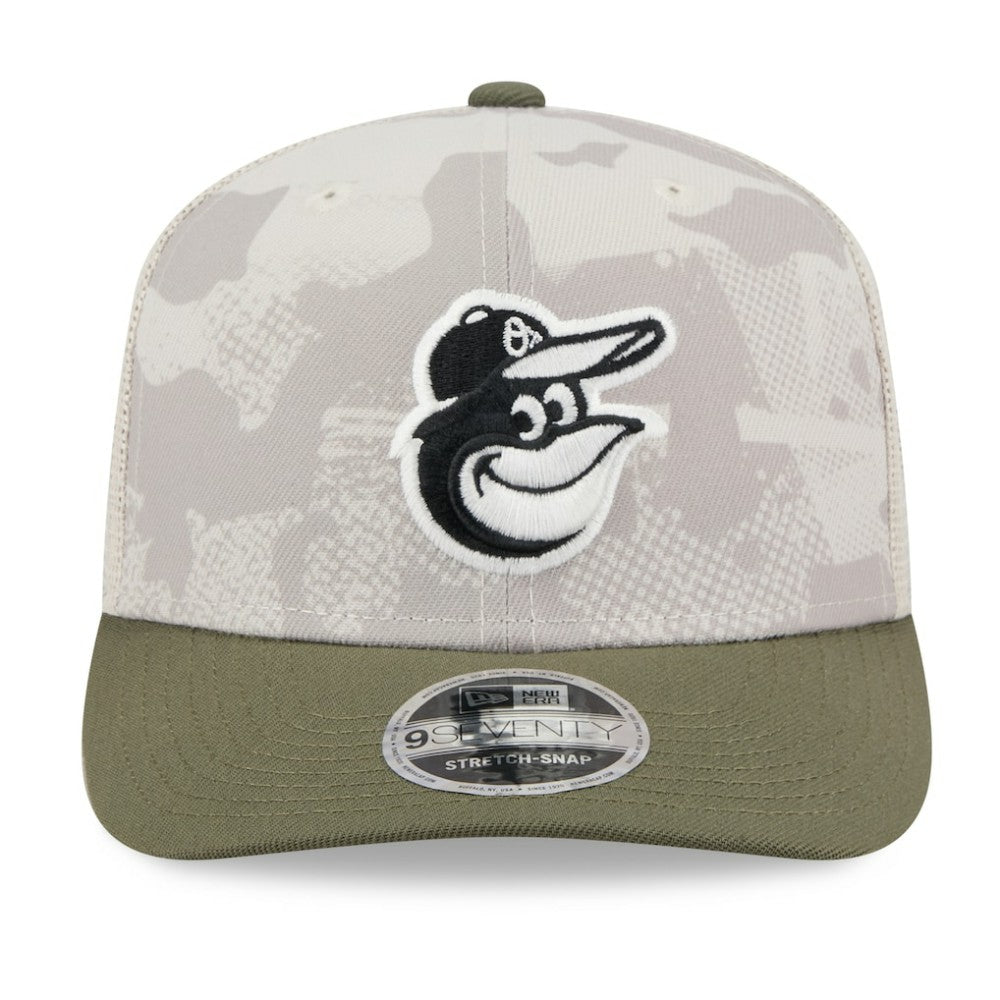Baltimore Orioles New Era 2025 Armed Forces Day 9SEVENTY Stretch-Snap Hat - MLB Hats