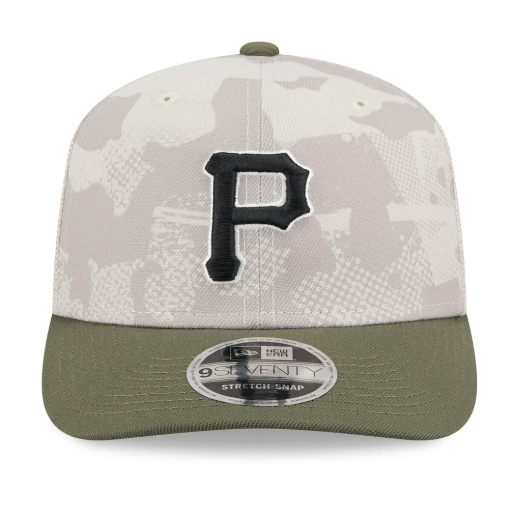 Pittsburgh Pirates New Era 2025 Armed Forces Day 9SEVENTY Stretch-Snap Hat - MLB Hats