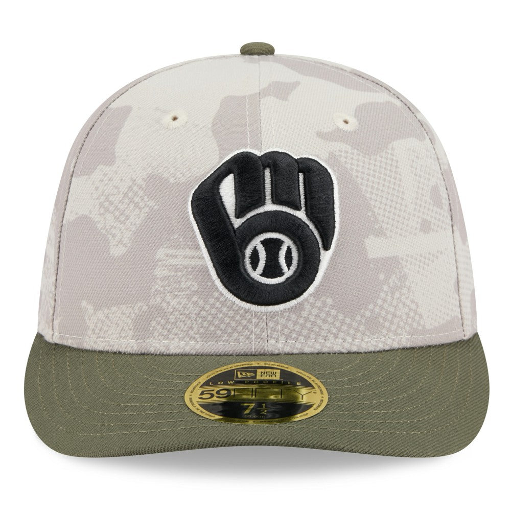 Milwaukee Brewers New Era 2025 Armed Forces Day Low Profile 59FIFTY Fitted Hat - MLB Hats
