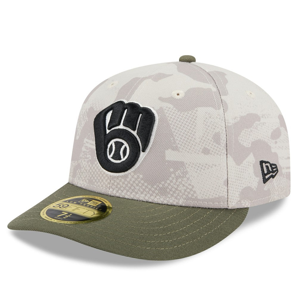Milwaukee Brewers New Era 2025 Armed Forces Day Low Profile 59FIFTY Fitted Hat - MLB Hats