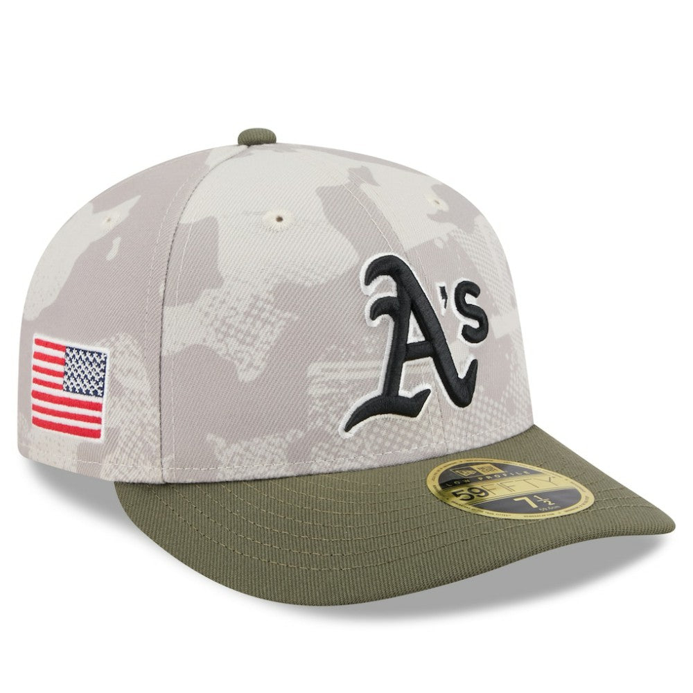 Athletics New Era 2025 Armed Forces Day Low Profile 59FIFTY Fitted Hat - MLB Hats