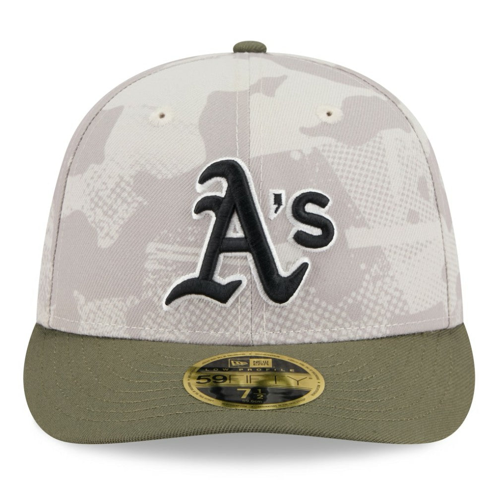 Athletics New Era 2025 Armed Forces Day Low Profile 59FIFTY Fitted Hat - MLB Hats