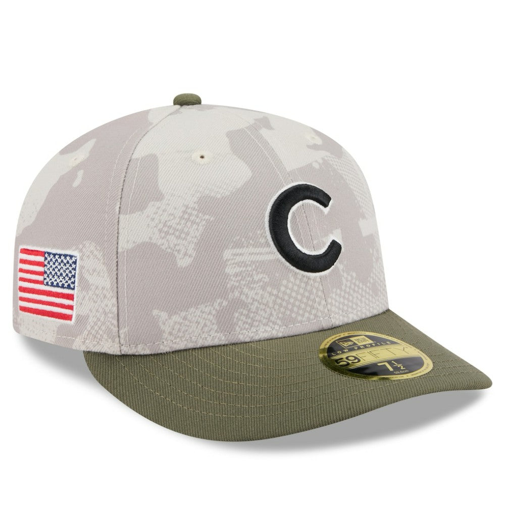 Chicago Cubs New Era 2025 Armed Forces Day Low Profile 59FIFTY Fitted Hat - MLB Hats