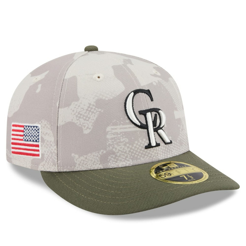 Colorado Rockies New Era 2025 Armed Forces Day Low Profile 59FIFTY Fitted Hat - MLB Hats