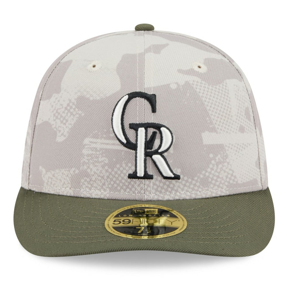 Colorado Rockies New Era 2025 Armed Forces Day Low Profile 59FIFTY Fitted Hat - MLB Hats