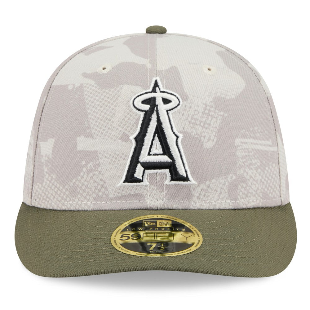 Los Angeles Angels New Era 2025 Armed Forces Day Low Profile 59FIFTY Fitted Hat - MLB Hats