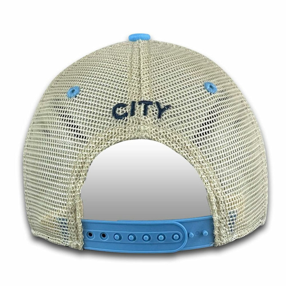Manchester City 1863FC Mono Badge Vintage Trucker Adjustable Hat
