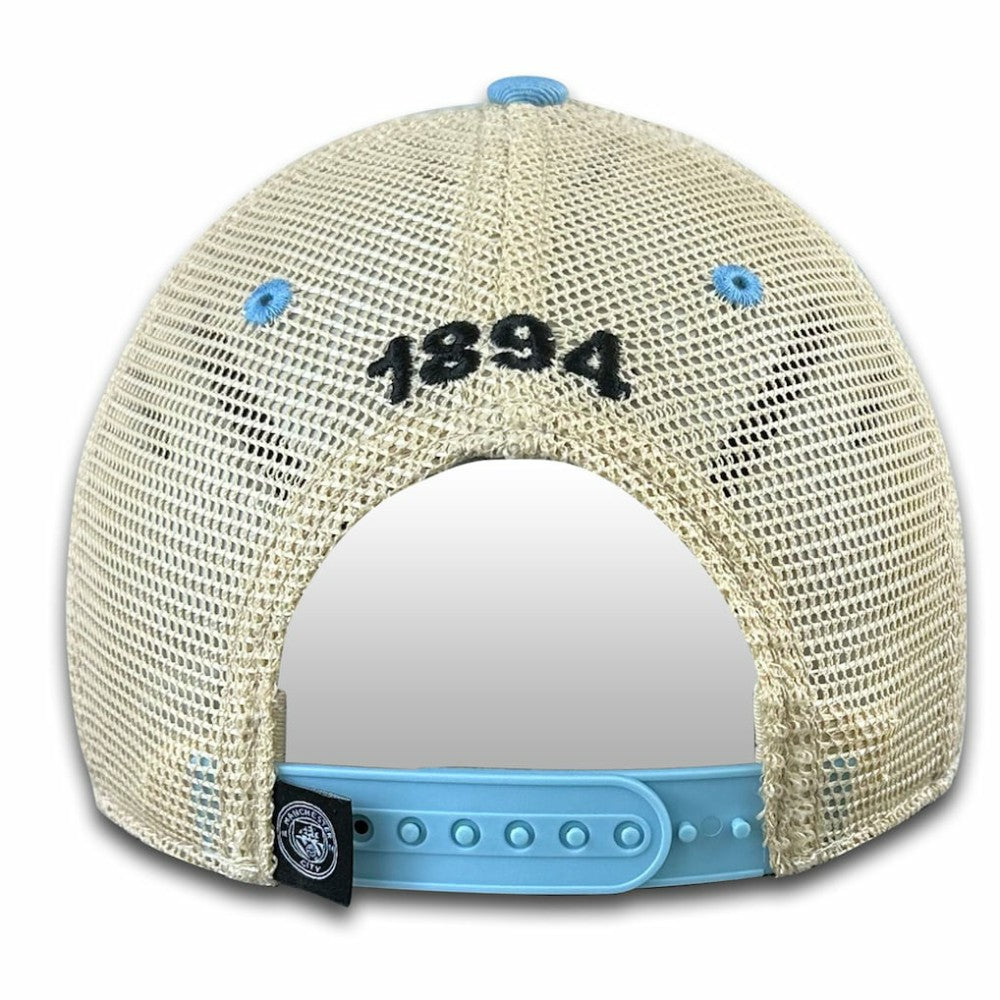 Manchester City 1863FC Retro Tea Washed Vintage Trucker Adjustable Hat