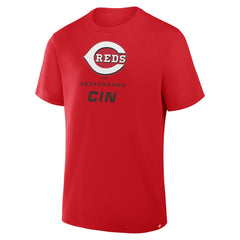 Cincinnati Reds Fanatics Clubhouse Legacy Side Swipe T-Shirt - MLB T-shirts