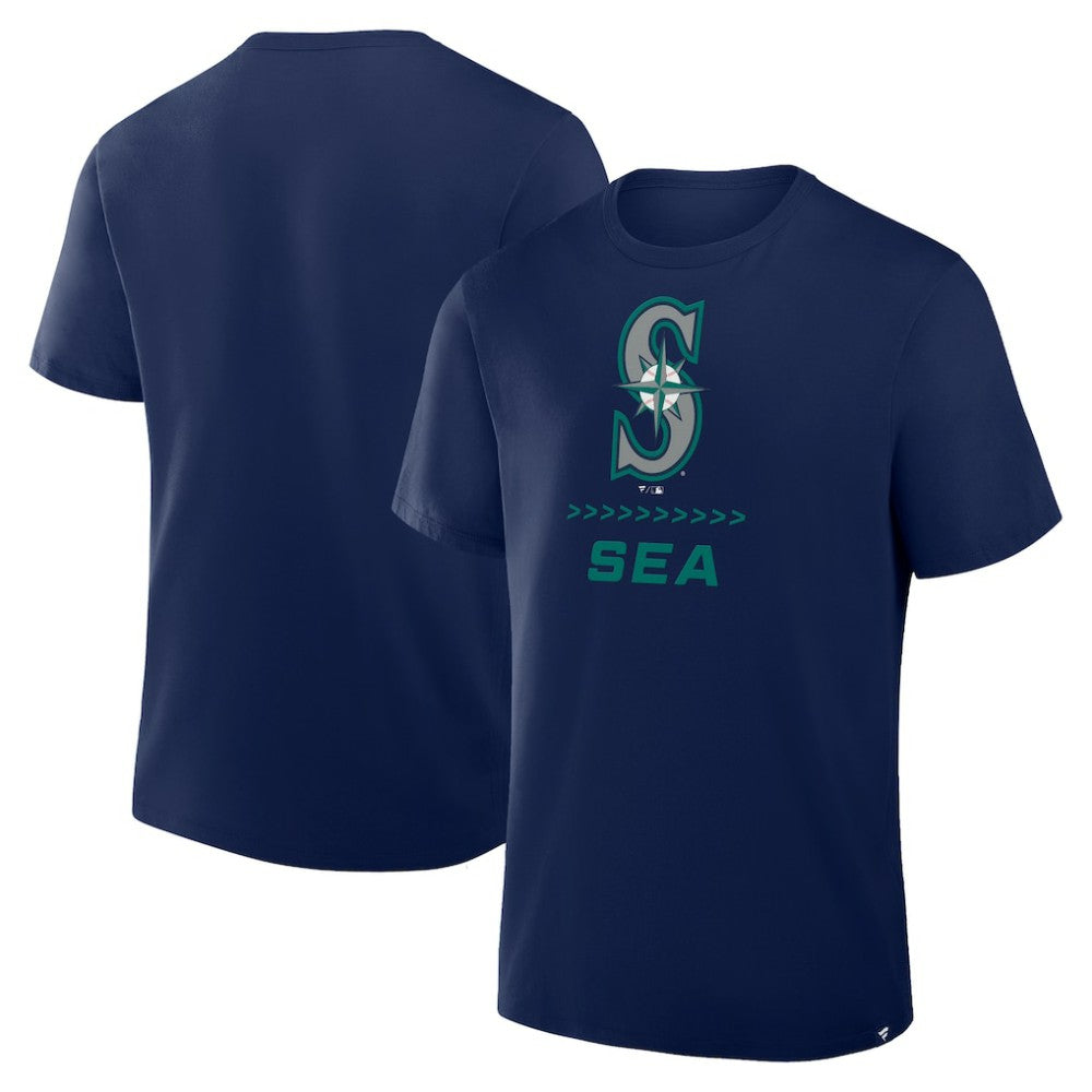 Seattle Mariners Fanatics Clubhouse Legacy Side Swipe T-Shirt - MLB T-shirts