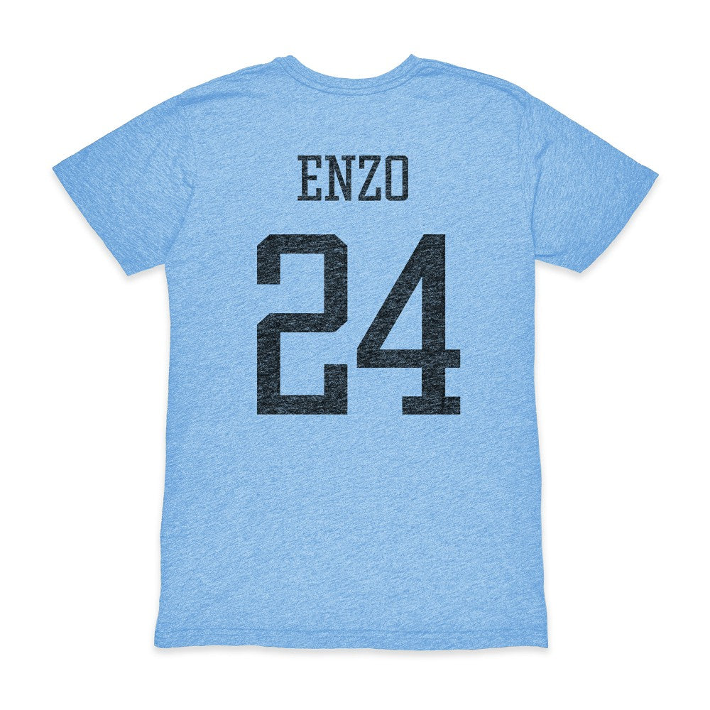 Enzo Fernández Argentina National Team 1863FC Player Vintage Tri-Blend T-Shirt