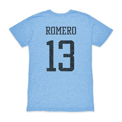 Cristian Romero Argentina National Team 1863FC Player Vintage Tri-Blend T-Shirt