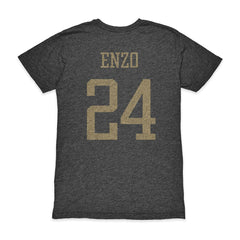 Enzo Fernández Argentina National Team 1863FC Player Vintage Tri-Blend T-Shirt