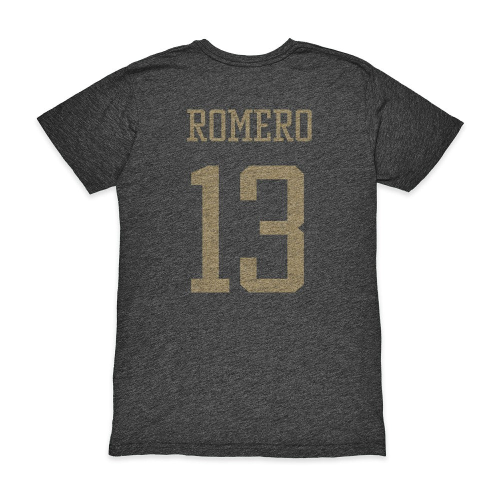 Cristian Romero Argentina National Team 1863FC Player Vintage Tri-Blend T-Shirt