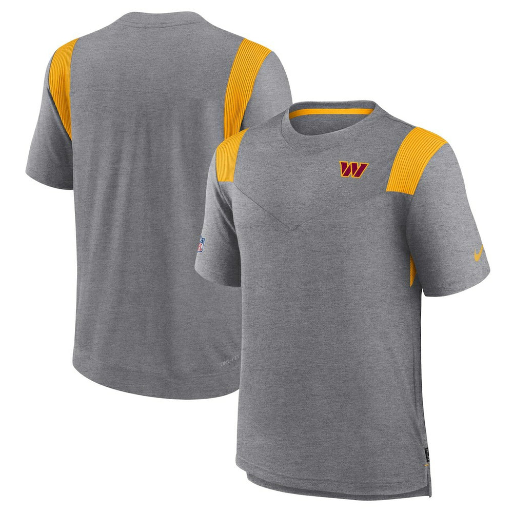 Washington Commanders Sideline Tonal Logo Performance Player T-Shirt | NFL Hot