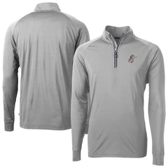 Cincinnati Reds Cutter & Buck Adapt Eco Knit Stretch Recycled Big & Tall Quarter-Zip Pullover Top - MLB Pullover