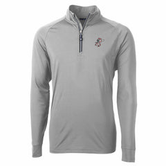 Cincinnati Reds Cutter & Buck Adapt Eco Knit Stretch Recycled Big & Tall Quarter-Zip Pullover Top - MLB Pullover